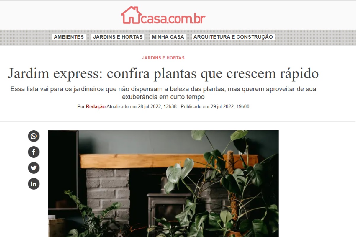 Reportagem jardim express - Foto: Site Abril