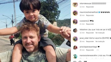 Sergio Hondjakoff emociona em passeio com o filho; confira